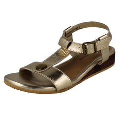 Ladies Leather Collection T-Bar Sandals F00452