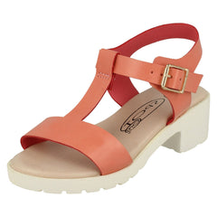 Girls Spot On T-Bar Summer Sandals