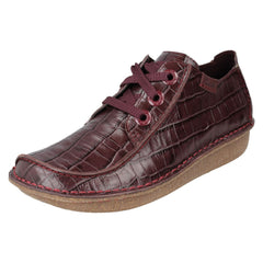 Ladies Clarks Comfortable Lace Up Shoes Funny Dream