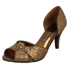 Ladies Anne Michelle Slip On Heeled Shoes
