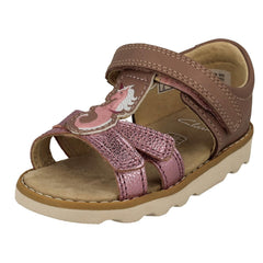 Girls Clarks Esmerelda Sea-Unicorn Motif Detailed Sandals Crown Brill T