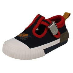 Boys Clarks Casual Canvas Shoes Foxing Beep