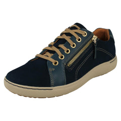 Ladies Clarks Casual Lace Up Trainers - Nalle Lace