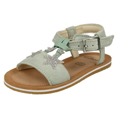 Girls Clarks Star Detailed Strappy Sandals Finch Summer T