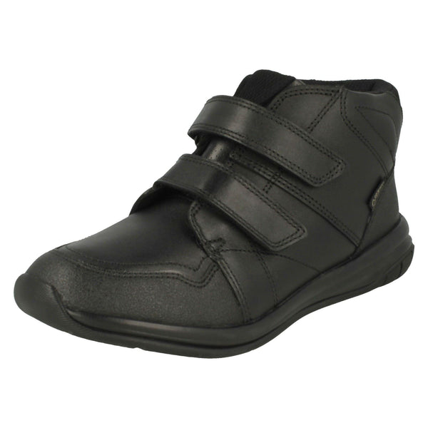 Boys Clarks Sports Inspired High Rise School Shoes Hula Spin GTX