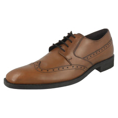Mens Maverick Low Heel Lace Up Brogue Shoes