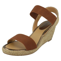 Ladies Savannah High Rope Wedge Sandals F10865