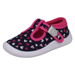 Kids Startrite First Walking Canvas T-Bar Shoes Wriggles T-Bar