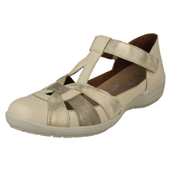 Ladies Remonte Cut Out Detailed Wide Fitting Summer Shoes R7601