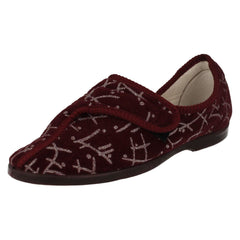 Ladies Ladylove Single Strap Textile Slippers - Emily