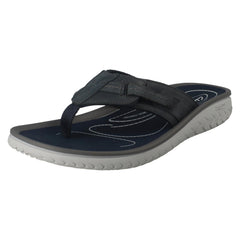 Mens Clarks Adjustable Strap Toe Post Sandals - Wesley Sun