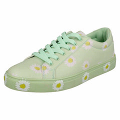 Ladies Spot On Daisy Print Pumps F80348
