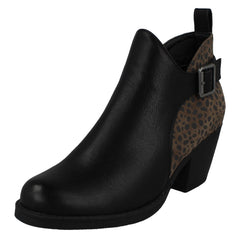 Ladies Spot On Ankle Boots F51011