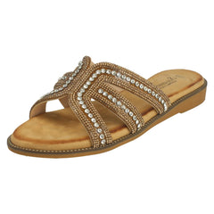 Ladies Savannah Flat Mule Sandals F00472