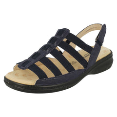 Ladies Padders Wide Fit Strappy Sandals Lesley
