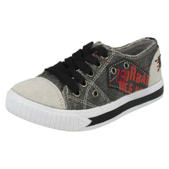 Boys JCDees Casual Denim Pumps