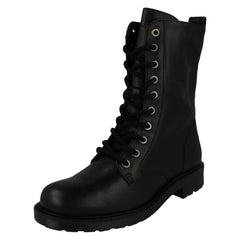 Ladies Clarks Lace Up Detailed Combat Style Boots Orinoco2 Style