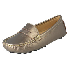 Ladies Down To Earth Leather Slip On Moccasins F80592