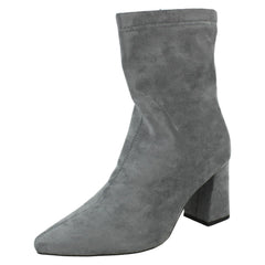 Ladies Spot On High Heeled Ankle Boots F51199
