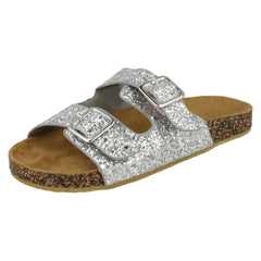 Girls Spot On Glitter Sandals