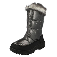 Ladies Reflex Fur Topped Snow Boots F4334