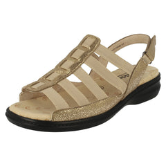 Ladies Padders Wide Fit Strappy Sandals Lesley