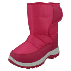 Childrens Boys/Girls Twin Velcro Fastening Snow Boots X4009