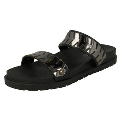 Ladies Spot On Slip On Mules