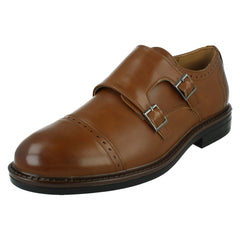 Mens Thomas Blunt Dual Buckle Strap Brogue Shoes A1131