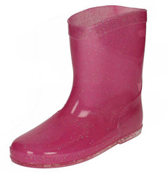 Girls Spot On Glitter Short Wellingtons