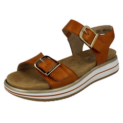 Ladies Remonte Faux Buckles Sandals D1J51