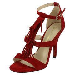 Ladies Anne Michelle Heeled Sandals With Ankle Buckle