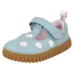 Girls Clarks Casual T-Bar Shoes - Cove Spring T