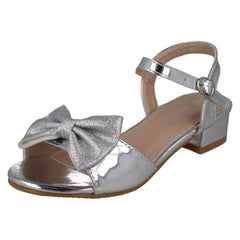 Girls Spot On Metallic Sandals H1108