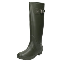 Ladies Spot On Side Buckle Colourful Wellington Boots X1166