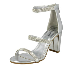 Ladies Anne Michelle Diamante Strappy Sandals