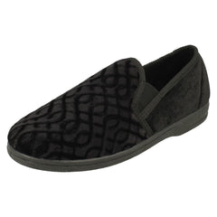 Mens Slippers Pattern Detailed Full Slipper Leo