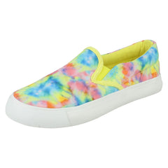 Girls Spot On Tie Dye Casual Pumps H2639