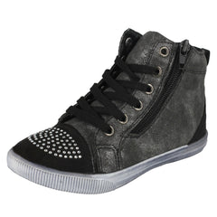 Girls Cutie Hi-Top Trainer Boots