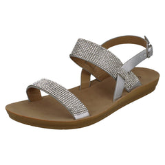 Ladies Savannah Diamante Sandals F00242