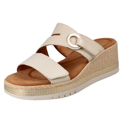 Ladies Clarks Wedge Heel Mule Sandals - Kidiki Cove