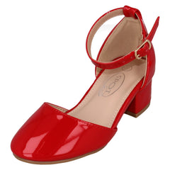 Girls Spot On Ankle Strap Party Shoes H3087