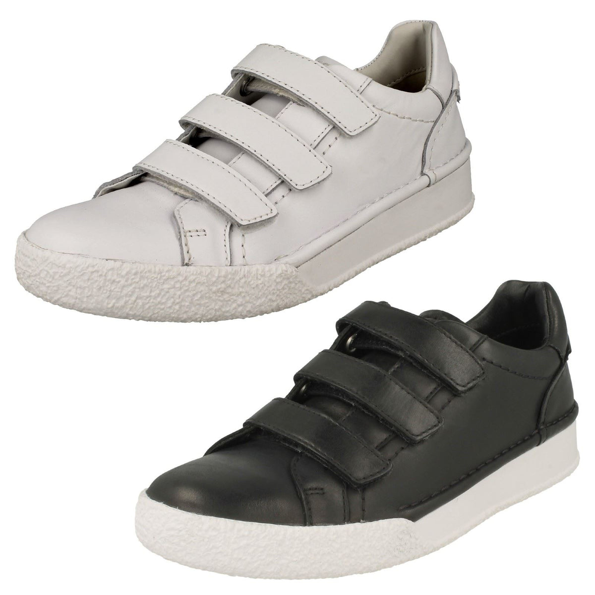 Ladies Clarks Hook And Loop Fastening Trainers CraftCup Strap – Blunts ...