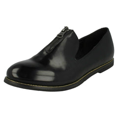 Ladies Down To Earth Zip Detail Loafer