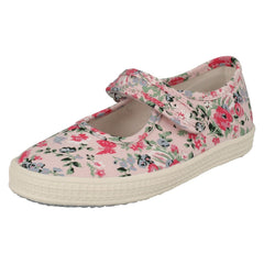Girls Startrite Canvas Pumps Posy 18