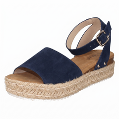 Ladies Savannah Wedge Mule Wide Fit Sandals F12039