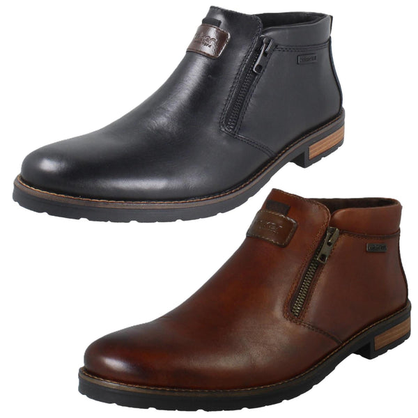 Mens Rieker TEX Double Zip Chelsea Ankle Boots 14656