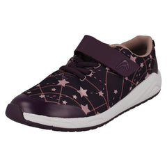 Girls Clarks Star Detailed Trainers Aeon Late