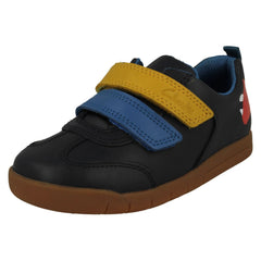 Boys Clarks Dinosaur Detailed Hook And Loop Fastening Shoes Den Play