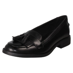 Ladies Clarks Slip On Tassel Trims Shoes Camzin Angelica